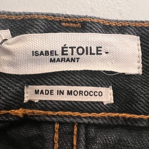 Isabel Marant Cliff Faded Black Jeans Women's  USA Size 26-27 NWT - Picture 6 of 8